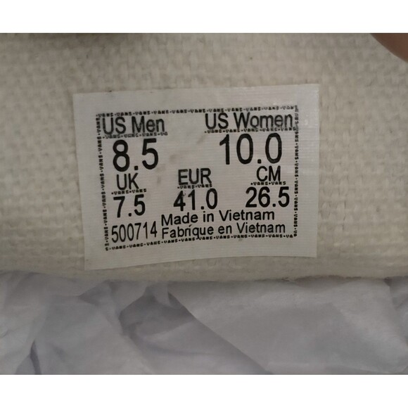 Vans Classic Slip on Shoes Womens Size 10 Crew Graffiti Floral Red Blue Canvas - Picture 9 of 11